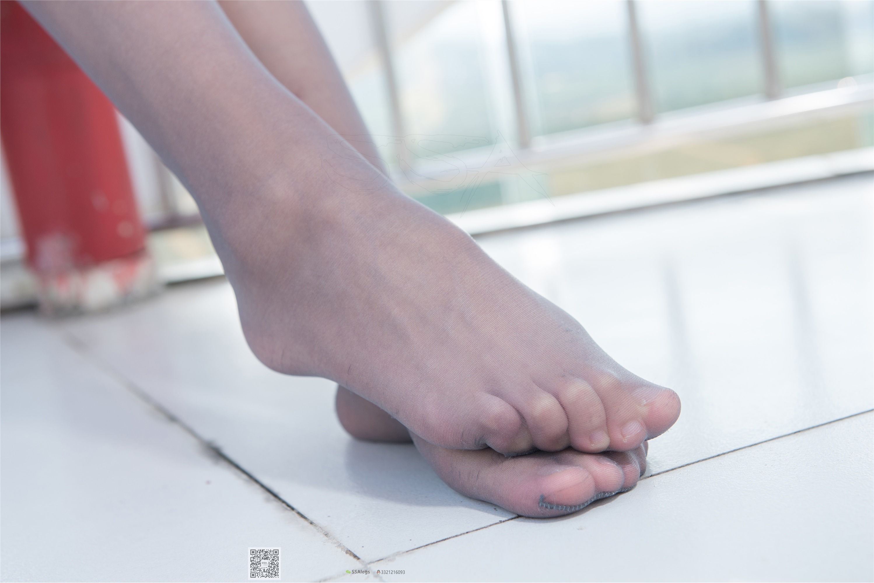 SSA丝社 NO.041 兰兰 灰丝女秘书带你看项目